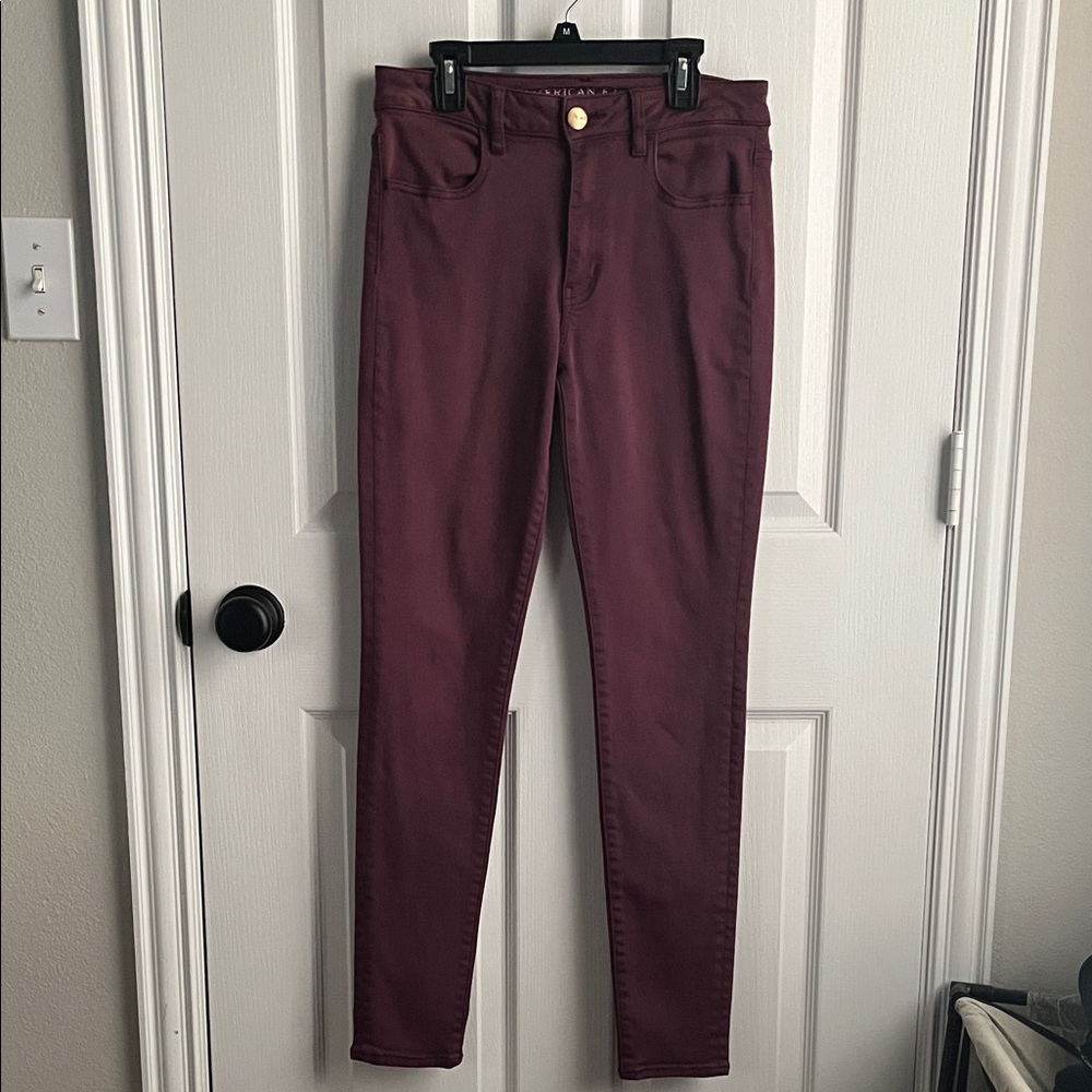 American Eagle Wine Color Jeans